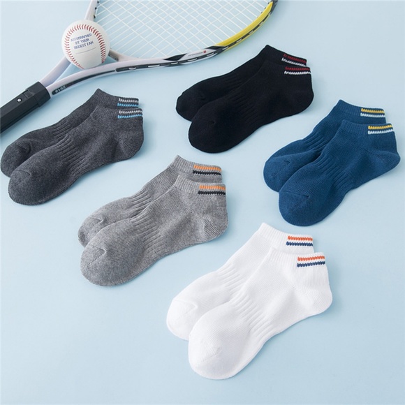 5 Pairs Men Cotton Breathable Ankle Low Cut Socks - Picture 7 of 8